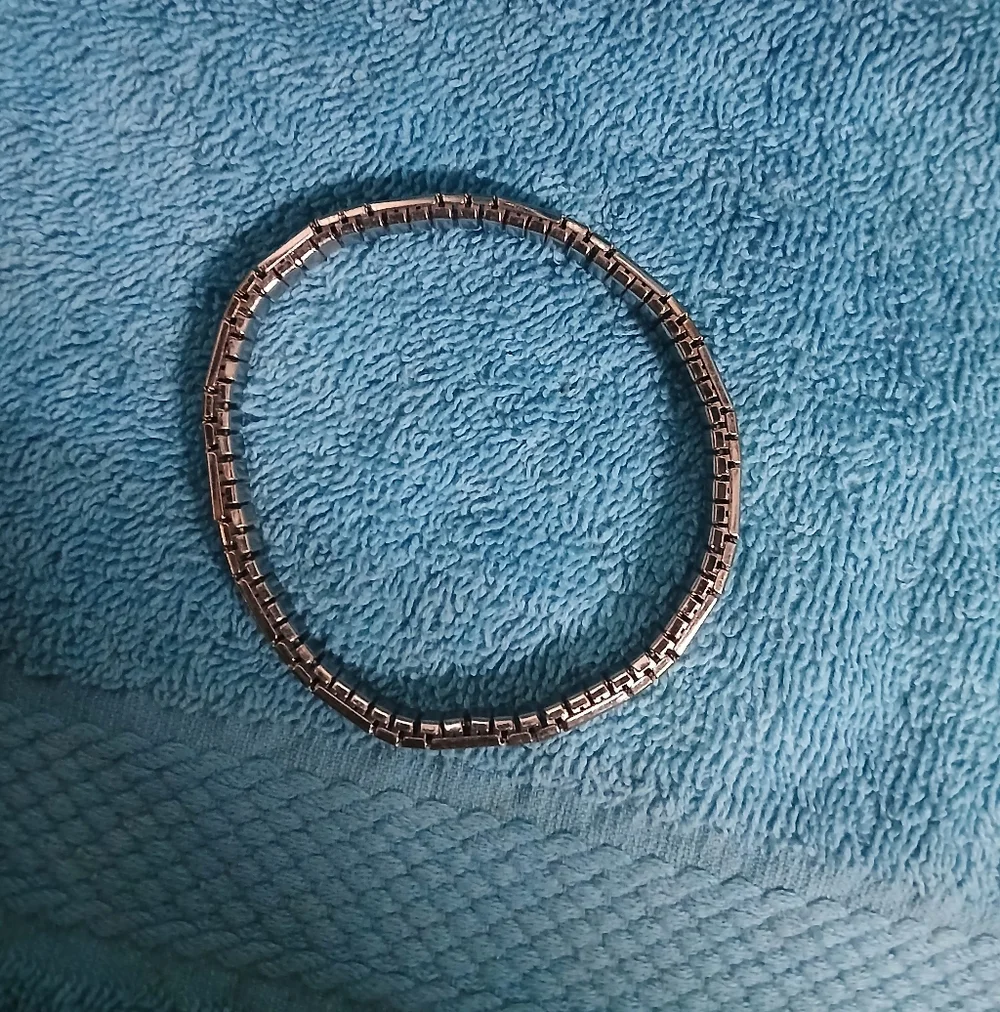 Silver and Gold Link Bracelet Steel